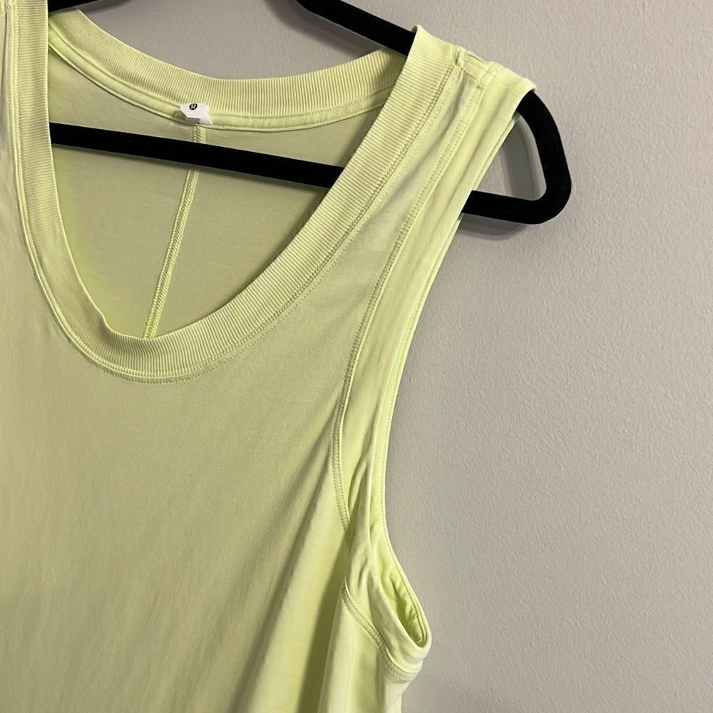 Lululemon All Yours Tank Maxi Dress CPNG Crispin Neon Green size 14 - Picture 6 of 10
